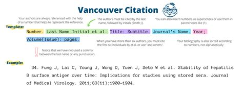 vancouver citas online|Vancouver Referencing Generator